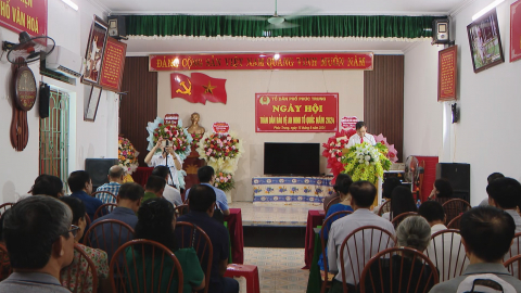 Phố Ph&uacute;c Trung với phong tr&agrave;o to&agrave;n d&acirc;n bảo vệ ANTQ