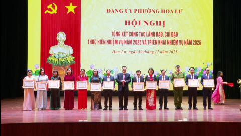 Đảng ủy phường Hoa Lư triển khai c&ocirc;ng t&aacute;c x&acirc;y dựng Đảng năm 2026