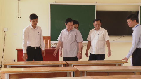Kiểm tra c&ocirc;ng t&aacute;c chuẩn bị kỳ thi tuyển sinh lớp 10 THPT
