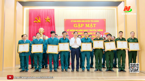 Huyện Y&ecirc;n Kh&aacute;nh gặp mặt kỷ niệm 90 năm Ng&agrave;y truyền thống D&acirc;n qu&acirc;n tự vệ