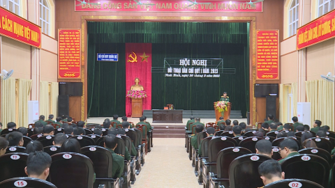 Bộ CHQS tỉnh đối thoại d&acirc;n chủ với c&aacute;n bộ chiến sỹ