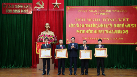 Văn ph&ograve;ng UBND tỉnh triển khai nhiệm vụ trọng t&acirc;m năm 2026