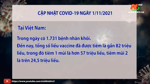 Cập nhật t&igrave;nh h&igrave;nh Covid-19 ng&agrave;y 1/11/2021