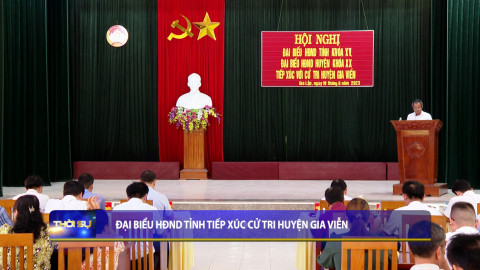 Đại biểu HĐND tỉnh tiếp x&uacute;c cử tri huyện Gia Viễn