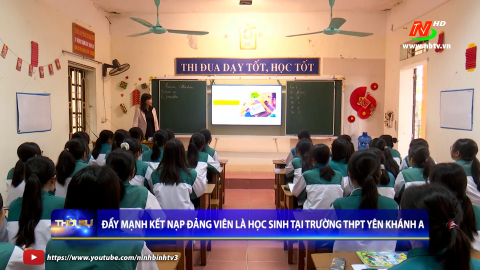Đẩy mạnh kết nạp Đảng vi&ecirc;n l&agrave; học sinh tại trường THPT Y&ecirc;n Kh&aacute;nh A