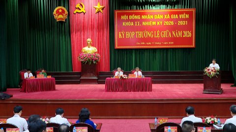 Kỳ họp giữa năm, HĐND x&atilde; Gia Viễn nhiệm kỳ 2026-2031