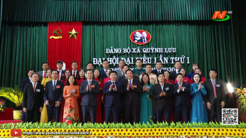 Đồng ch&iacute; B&iacute; thư Tỉnh ủy Trương Quốc Huy dự v&agrave; chỉ đạo Đại hội Đảng bộ x&atilde; Quỳnh Lưu, nhiệm kỳ 2025-2030