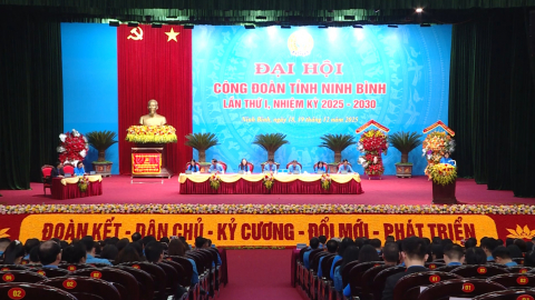 Ng&agrave;y l&agrave;m việc thứ nhất, Đại hội C&ocirc;ng đo&agrave;n tỉnh Ninh B&igrave;nh nhiệm kỳ 2025-2030