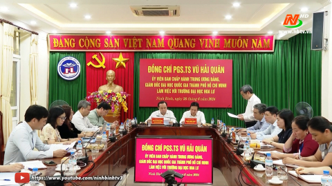 Đại học Quốc gia TP. Hồ Ch&iacute; Minh l&agrave;m việc với Trường Đại học Hoa Lư