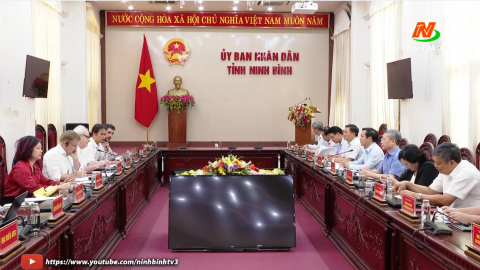 Cơ quan ph&aacute;t triển Ph&aacute;p (AFD) l&agrave;m việc với UBND tỉnh Ninh B&igrave;nh