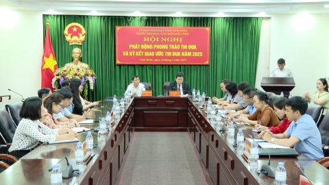 C&aacute;c Hội đặc th&ugrave; tỉnh k&yacute; kết giao ước thi đua năm 2025