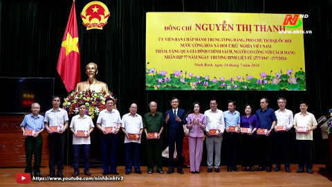 Đồng ch&iacute; Ph&oacute; Chủ tịch Quốc hội Nguyễn Thị Thanh thăm, tặng qu&agrave; nh&acirc;n kỷ niệm ng&agrave;y Thương binh - Liệt sĩ