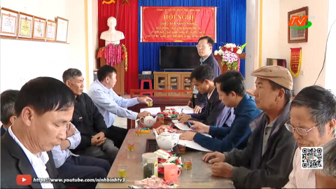 Giao ban cụm chi bộ ở Li&ecirc;n Minh