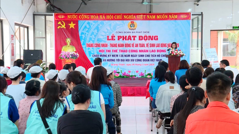 C&ocirc;ng đo&agrave;n x&atilde; Ph&aacute;t Diệm ph&aacute;t động Th&aacute;ng C&ocirc;ng nh&acirc;n năm 2026