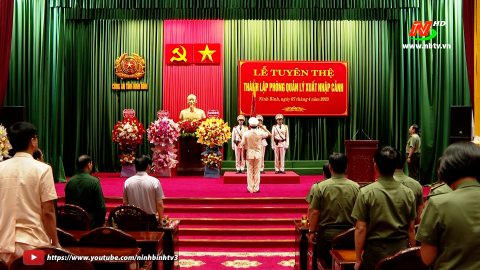 Lễ Tuy&ecirc;n thệ Th&agrave;nh lập ph&ograve;ng Quản l&yacute; xuất nhập cảnh