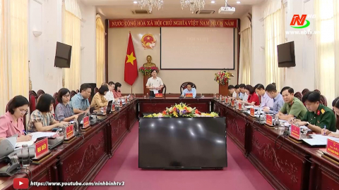 Đo&agrave;n khảo s&aacute;t Ủy ban Văn h&oacute;a, Gi&aacute;o dục của Quốc hội l&agrave;m việc với UBND tỉnh Ninh B&igrave;nh