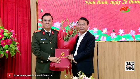 C&ocirc;ng bố Quyết định của Ban Thường vụ Tỉnh uỷ về việc chỉ định B&iacute; thư Đảng ủy C&ocirc;ng an tỉnh