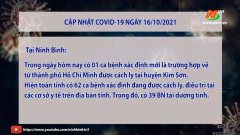 Cập nhật t&igrave;nh h&igrave;nh Covid-19 ng&agrave;y 16/10/2021