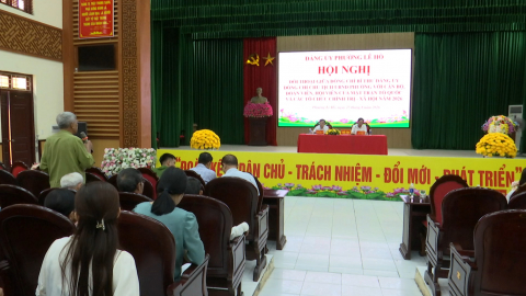 Phường L&ecirc; Hồ tổ chức hội nghị đối thoại