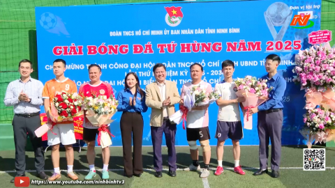 Giải B&oacute;ng đ&aacute; ch&agrave;o mừng th&agrave;nh c&ocirc;ng Đại hội Đo&agrave;n UBND tỉnh