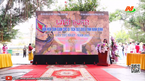 Khai mạc Li&ecirc;n hoan văn ho&aacute; d&acirc;n gian c&aacute;c di t&iacute;ch ti&ecirc;u biểu tỉnh Ninh B&igrave;nh lần thứ I