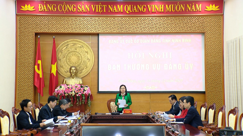 Hội nghị Ban Thường vụ Đảng ủy c&aacute;c cơ quan Đảng tỉnh