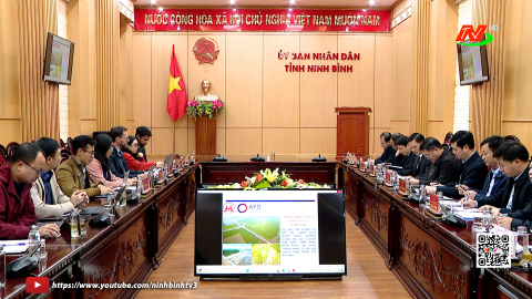 UBND tỉnh l&agrave;m việc với Cơ quan Ph&aacute;t triển Ph&aacute;p (AFD)