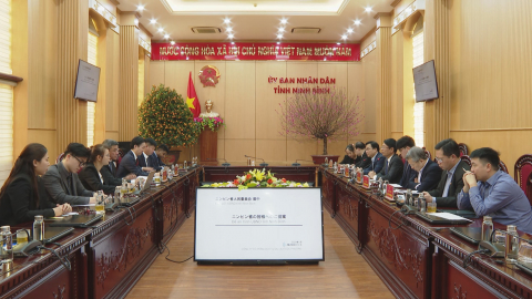 Đồng ch&iacute; Ph&oacute; Chủ tịch UBND tỉnh l&agrave;m việc với nh&agrave; đầu tư Nhật Bản