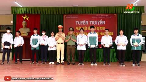 Ph&ograve;ng CSGT, C&ocirc;ng an tỉnh t&iacute;ch cực tuy&ecirc;n truyền Luật ATGT