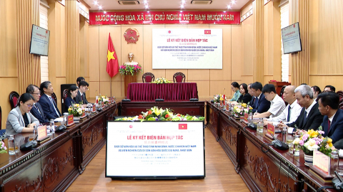 K&yacute; kết bi&ecirc;n bản hợp t&aacute;c với Viện nghi&ecirc;n cứu di sản văn h&oacute;a Quốc gia Nara, Nhật Bản
