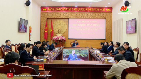 Hội nghị trực tuyến to&agrave;n quốc tổng kết c&ocirc;ng t&aacute;c x&acirc;y dựng Đảng năm 2024 
