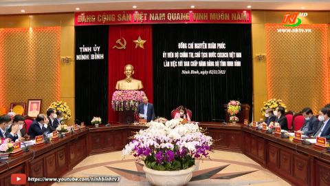 Kết luận của Chủ tịch nước tại buổi về thăm v&agrave; l&agrave;m việc với tỉnh Ninh B&igrave;nh 