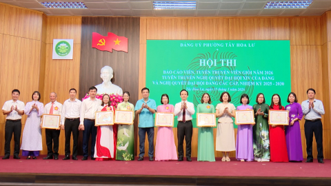 Hội thi B&aacute;o c&aacute;o vi&ecirc;n, tuy&ecirc;n truyền vi&ecirc;n giỏi phường T&acirc;y Hoa Lư