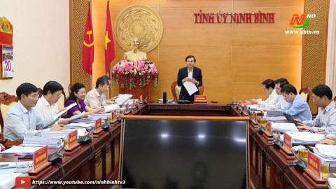 Hội nghị Ban Thường vụ Tỉnh uỷ - ng&agrave;y 20/11/2024