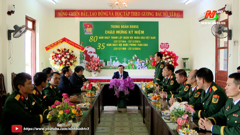 Đồng ch&iacute; B&iacute; thư Tỉnh ủy thăm, ch&uacute;c mừng nh&acirc;n kỷ niệm 80 năm Ng&agrave;y th&agrave;nh lập Qu&acirc;n đội Nh&acirc;n d&acirc;n Việt Nam