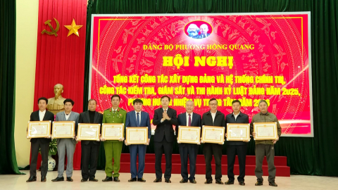 Đảng ủy c&aacute;c phường, x&atilde;: Hồng Quang, Xu&acirc;n Giang, Ninh Cường triển khai nhiệm vụ năm 2026