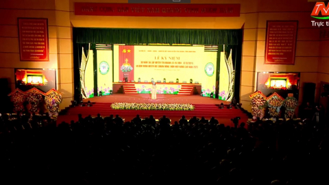  Lễ kỷ niệm 30 năm t&aacute;i lập huyện (1994- 2024) v&agrave; c&ocirc;ng bố huyện Y&ecirc;n Kh&aacute;nh đạt chuẩn n&ocirc;ng th&ocirc;n mới n&acirc;ng cao năm 2023