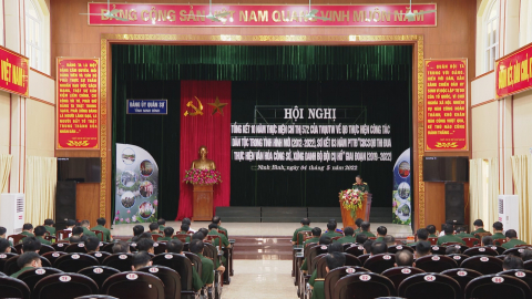 Đảng ủy qu&acirc;n sự Tỉnh t&ocirc;̉ chức sơ k&ecirc;́t, t&ocirc;̉ng k&ecirc;́t m&ocirc;̣t s&ocirc;́ chỉ thị và phong trào thi đua