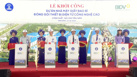 Khởi c&ocirc;ng Dự &aacute;n Nh&agrave; m&aacute;y giấy bao b&igrave; đ&oacute;ng g&oacute;i thiết bị điện tử c&ocirc;ng nghệ cao