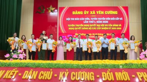 Hội thi B&aacute;o c&aacute;o vi&ecirc;n, tuy&ecirc;n truyền vi&ecirc;n giỏi x&atilde; Y&ecirc;n Cường
