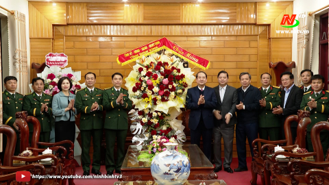 Đồng ch&iacute; Ph&oacute; B&iacute; thư Thường trực Tỉnh ủy thăm, ch&uacute;c mừng nh&acirc;n kỷ niệm 80 năm Ng&agrave;y th&agrave;nh lập Qu&acirc;n đội Nh&acirc;n d&acirc;n Việt Nam