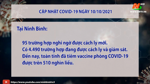Cập nhật t&igrave;nh h&igrave;nh Covid-19 ng&agrave;y 10/10/2021