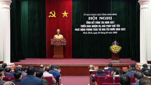 UBND Tỉnh triển khai nhiệm vụ, giải ph&aacute;p chủ yếu năm 2022