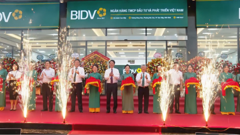 BIDV Chi nh&aacute;nh Tam Điệp kỷ niệm 10 năm th&agrave;nh lập v&agrave; kh&aacute;nh th&agrave;nh trụ sở mới