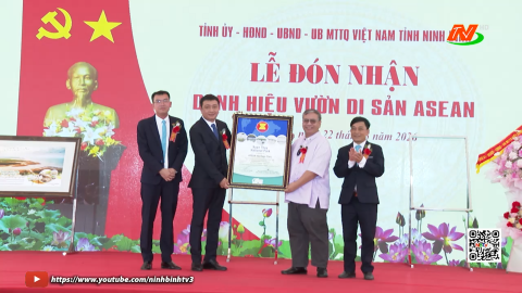 Lễ đ&oacute;n nhận danh hiệu Vườn di sản ASEAN của vườn Quốc gia Xu&acirc;n Thủy