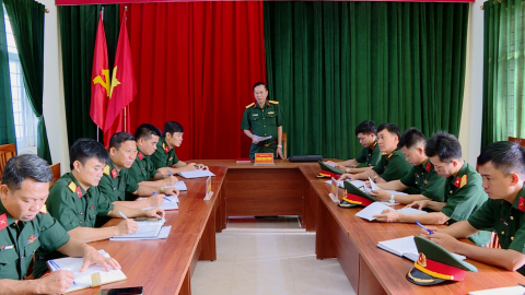 Bộ CHQS tỉnh kiểm tra c&ocirc;ng t&aacute;c chuẩn bị huấn luyện giai đoạn 2