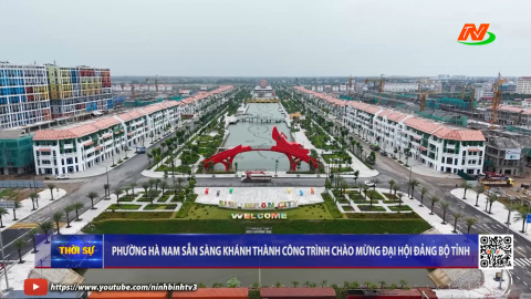 Phường H&agrave; Nam sẵn s&agrave;ng kh&aacute;nh th&agrave;nh c&ocirc;ng tr&igrave;nh ch&agrave;o mừng Đại hội Đảng bộ tỉnh