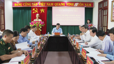 Ủy ban Kiểm tra Tỉnh ủy triển khai nhiệm vụ trọng t&acirc;m c&ocirc;ng t&aacute;c qu&yacute; IV/2024