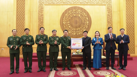 Bộ Tư lệnh Qu&acirc;n khu III ch&uacute;c Tết Tỉnh Ninh B&igrave;nh