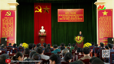 Đồng ch&iacute; Mai Văn Tuất, Ph&oacute; B&iacute; thư Tỉnh ủy, Chủ tịch Ủy ban MTTQ Việt Nam tỉnh tiếp x&uacute;c cử tri c&aacute;c x&atilde; Y&ecirc;n Mạc, Y&ecirc;n Từ, Đồng Th&aacute;i
